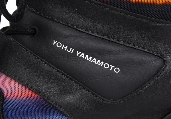Y-3 Graphic Printed Leather Switching Sneakers K-171941_009