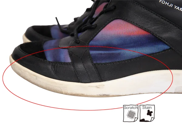 Y-3 Graphic Printed Leather Switching Sneakers K-171941_010
