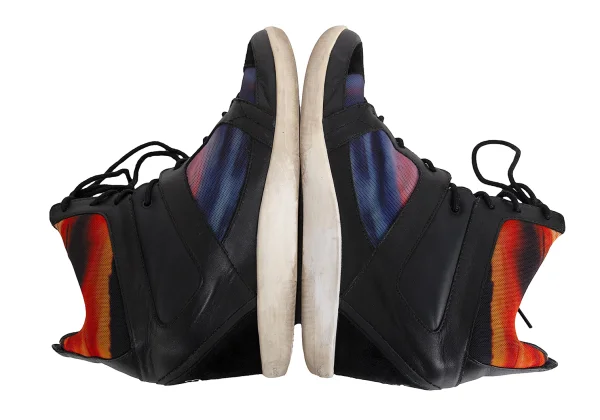 Y-3 Graphic Printed Leather Switching Sneakers K-171941_013