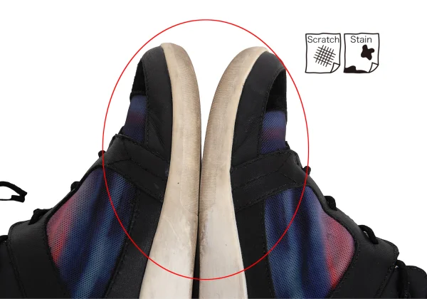 Y-3 Graphic Printed Leather Switching Sneakers K-171941_014