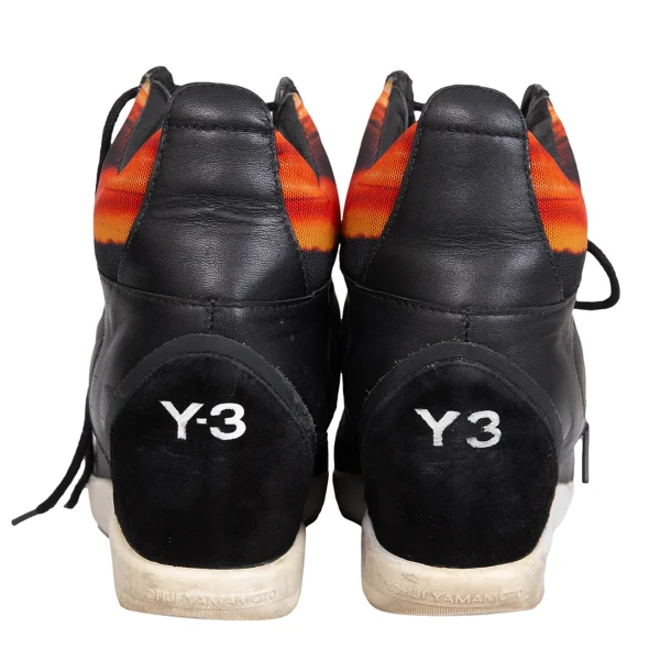 Y-3 Graphic Printed Leather Switching Sneakers K-171941_016