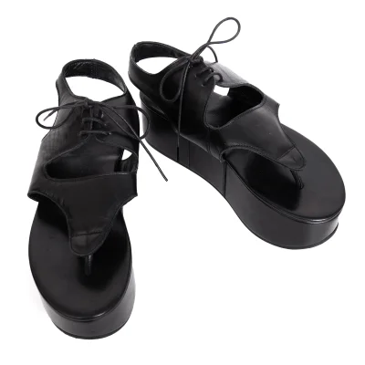Yohji Yamamoto FEMME Platform Leather Sandal