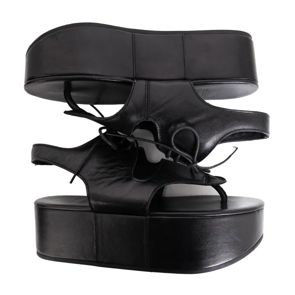 Yohji Yamamoto FEMME Platform Leather Sandal K-171942_003