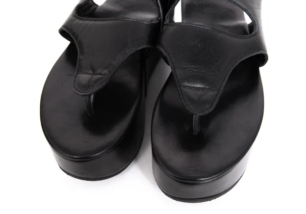 Yohji Yamamoto FEMME Platform Leather Sandal K-171942_005