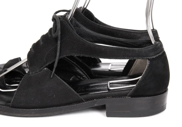 ISSEY MIYAKE Lace Up Suede Sandal  K-171943_005