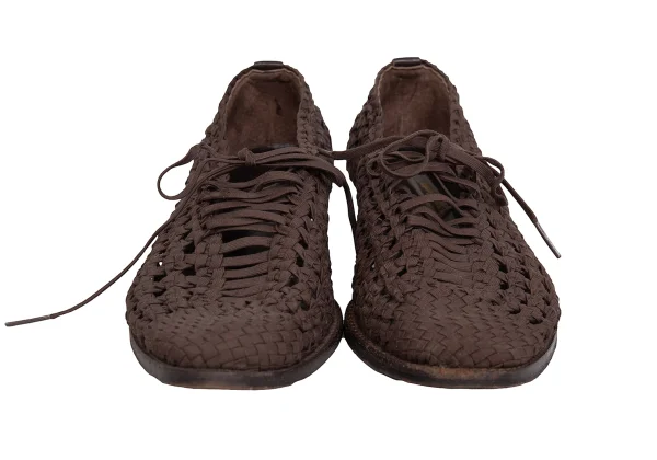 ISSEY MIYAKE Lace Up Braided Mesh Heel Shoes K-171944_004