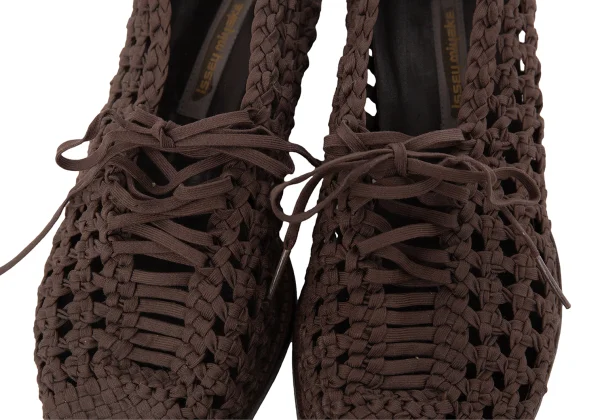 ISSEY MIYAKE Lace Up Braided Mesh Heel Shoes K-171944_007