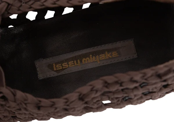 ISSEY MIYAKE Lace Up Braided Mesh Heel Shoes K-171944_014