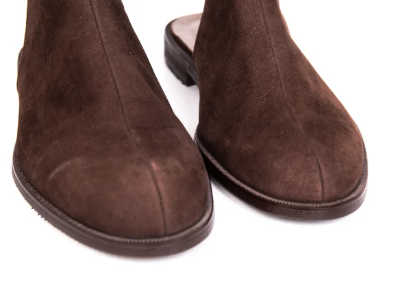 ISSEY MIYAKE Back Open Strap Suede Boots K-171946_005