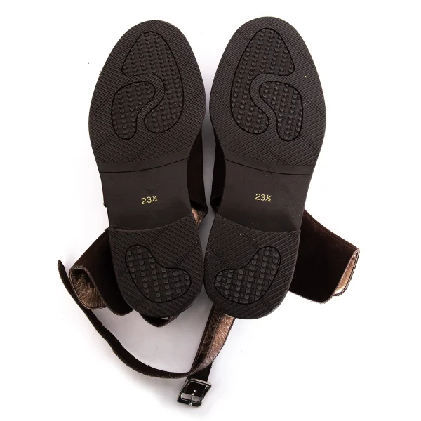 ISSEY MIYAKE Back Open Strap Suede Boots K-171946_009