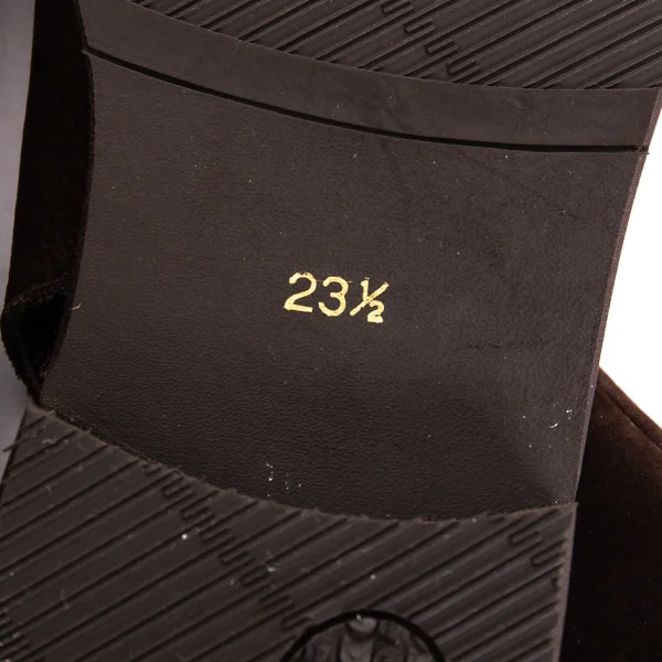 ISSEY MIYAKE Back Open Strap Suede Boots K-171946_010