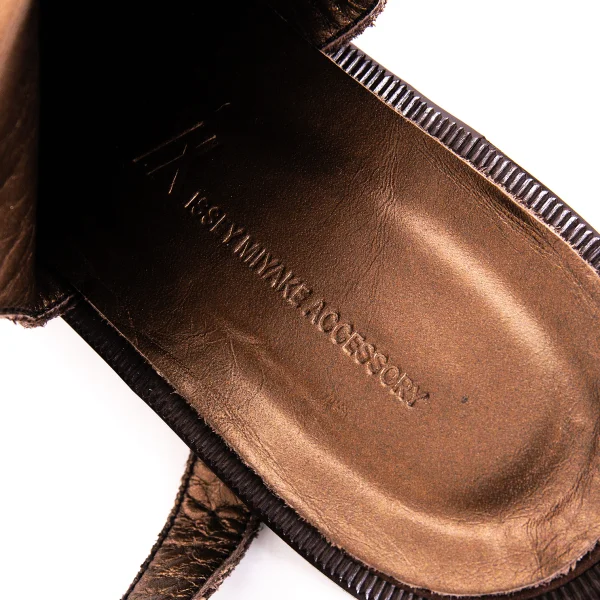 ISSEY MIYAKE Back Open Strap Suede Boots K-171946_012