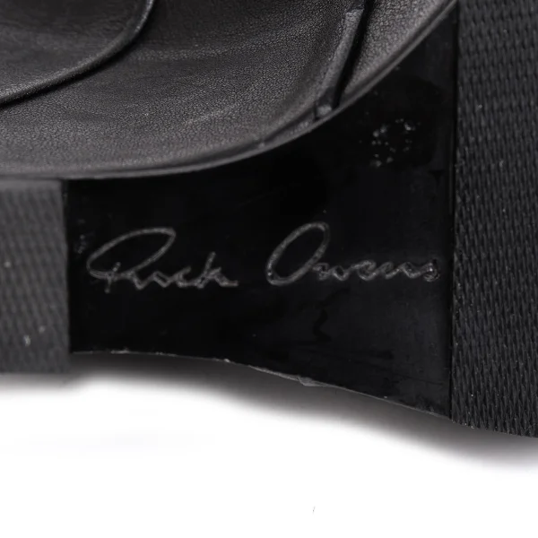 Rick Owens Knot Leather Wedge Sandals K-171947_012