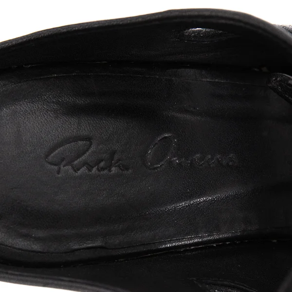 Rick Owens Knot Leather Wedge Sandals K-171947_013
