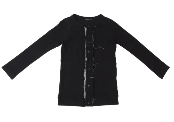 Y's Cotton Cut-off Design Raglan Sleeve Cardigan K-171949_002