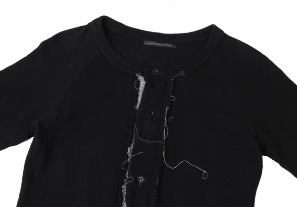 Y's Cotton Cut-off Design Raglan Sleeve Cardigan K-171949_003