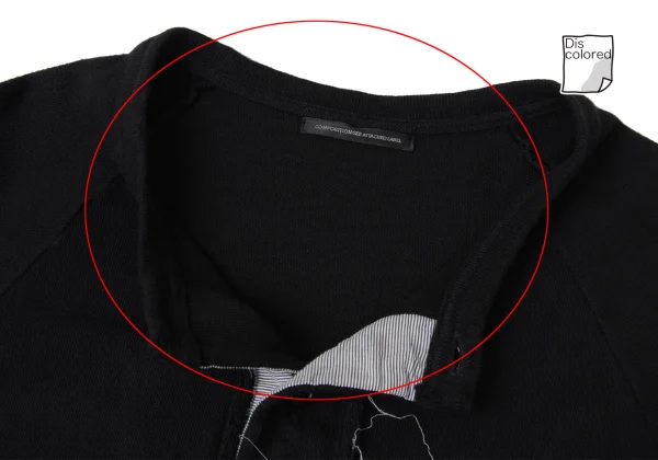 Y's Cotton Cut-off Design Raglan Sleeve Cardigan K-171949_007