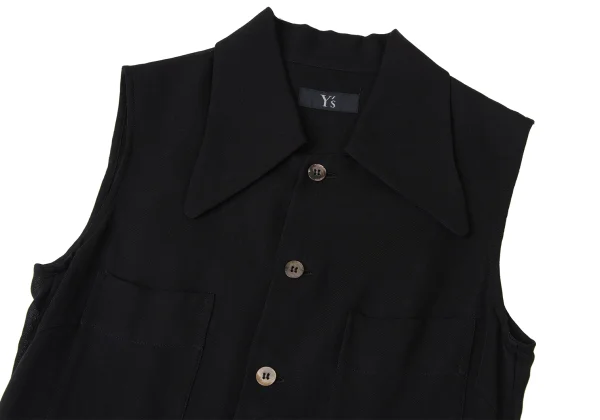 Y's Big-collar Sleeveless Shirt K-171950_003