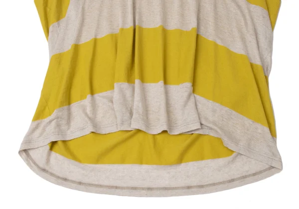 Plantation Cotton Linen Striped Switching T-shirt K-171952_006