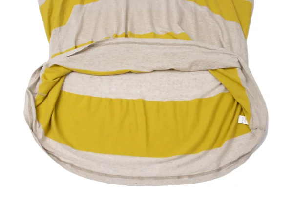 Plantation Cotton Linen Striped Switching T-shirt K-171952_007