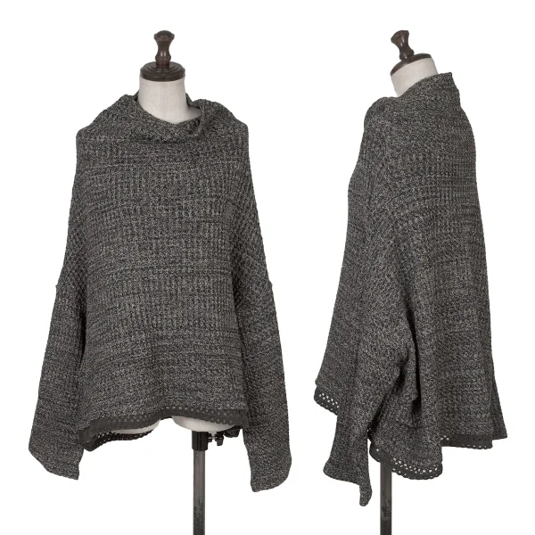 gomme Cotton-blend Wide-neck Knit Top Grey M K-171955_001