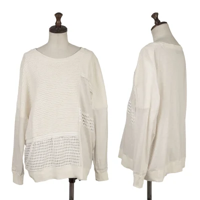 gomme Different Materials Panel-switching Design T-shirt