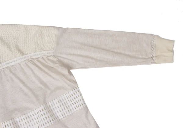 gomme Different Materials Panel-switching Design T-shirt K-171956_006