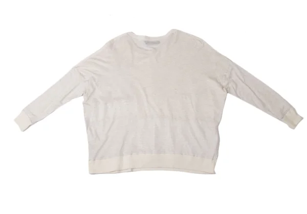 gomme Different Materials Panel-switching Design T-shirt K-171956_011