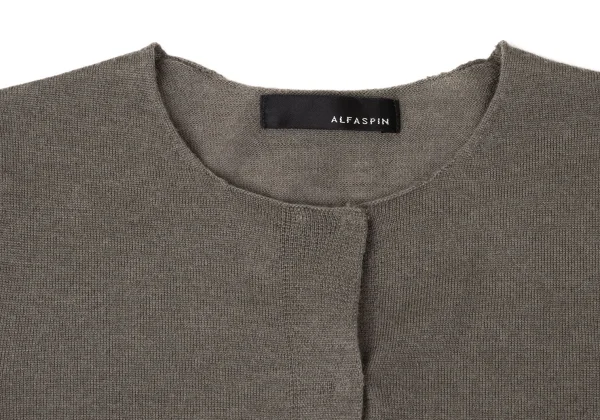 ALFASPIN Wool Hook 3/4 sleeve Cardigan K-171959_003
