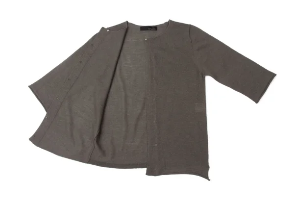 ALFASPIN Wool Hook 3/4 sleeve Cardigan K-171959_008