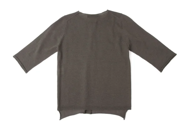 ALFASPIN Wool Hook 3/4 sleeve Cardigan K-171959_010