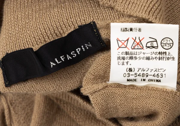 ALFASPIN Wool High-neck Sleeveless Knit Top K-171960_010
