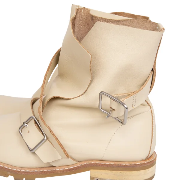 zucca Double Belted Design Leather Engineer Boots K-171961_007