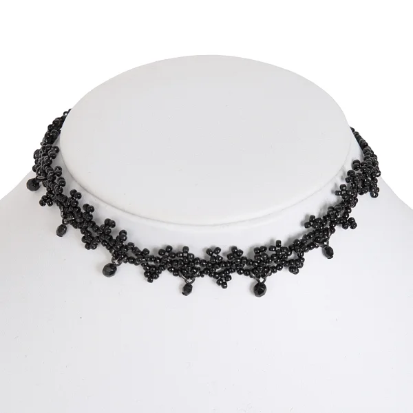 ANNA SUI Beads Choker Black  K-171964_001