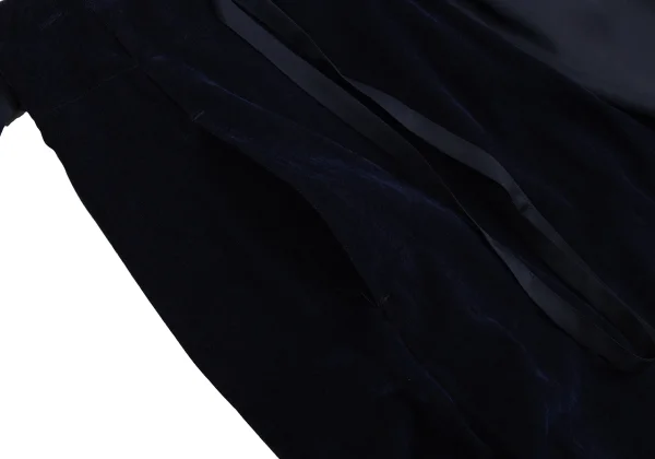 Y's Velour Switching Asymmetrical Dropped Crotch Pants K-171968_005
