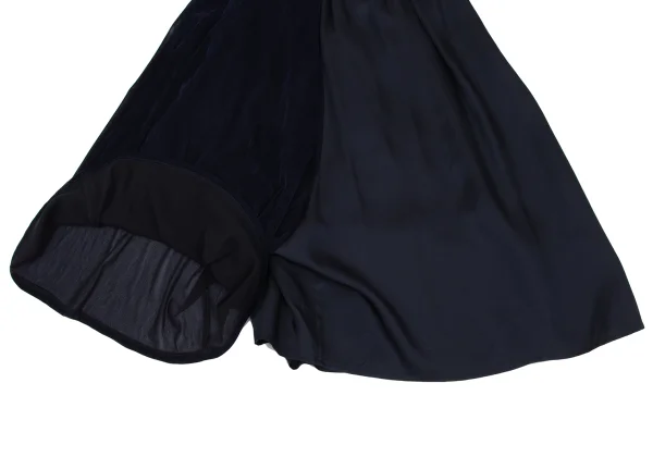 Y's Velour Switching Asymmetrical Dropped Crotch Pants K-171968_008