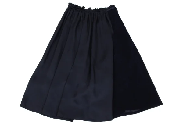 Y's Velour Switching Asymmetrical Dropped Crotch Pants K-171968_009
