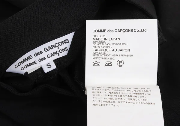 COMME des GARCONS Wool Chinese Buttons Shirt K-171970_014