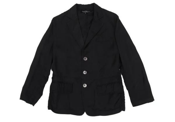 【値下げ可】tricot トリココムデギャルソン Pコート ジャケット　黒 トリココムデギャルソンtricot COMME des GARCONS キュプラ製品洗い3B