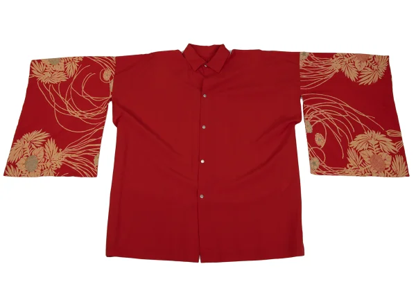 Yohji Yamamoto FEMME Crepe Kimono Sleeve Blouse K-171972_002