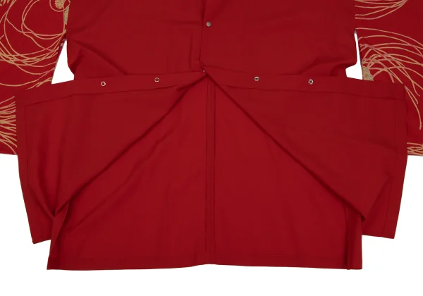 ヨウジヤマモト ファムYohji Yamamoto FEMME ちりめん着物スリーブ