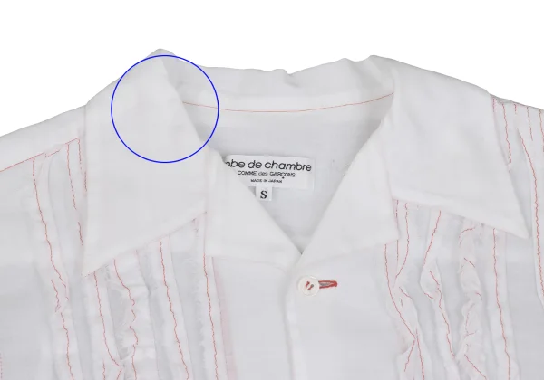 robe de chambre COMME des GARCONS Red-stitched Blouse K-171975_004