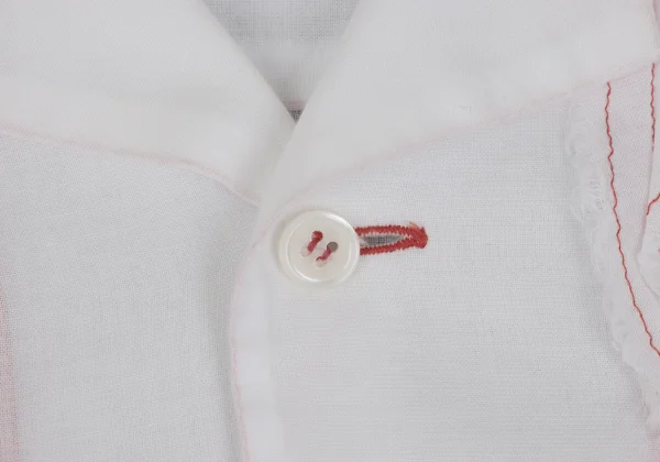 robe de chambre COMME des GARCONS Red-stitched Blouse K-171975_006