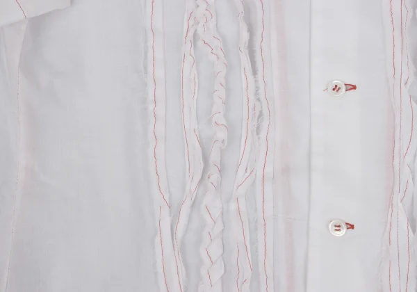 robe de chambre COMME des GARCONS Red-stitched Blouse K-171975_009