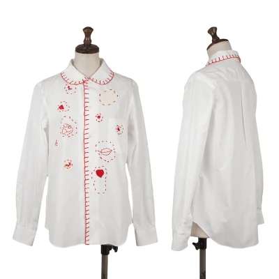 COMME des GARCONS Stitch Design Round-collar Shirt