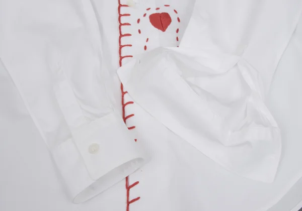 COMME des GARCONS Stitch Design Round-collar Shirt K-171976_007