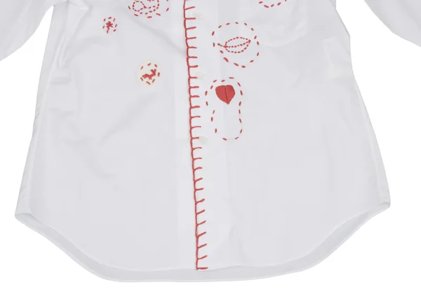 COMME des GARCONS Stitch Design Round-collar Shirt K-171976_009