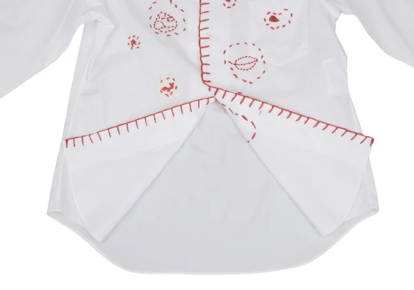 COMME des GARCONS Stitch Design Round-collar Shirt K-171976_014