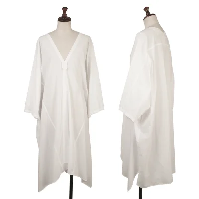 Y's Cotton V-neck Flare Dress