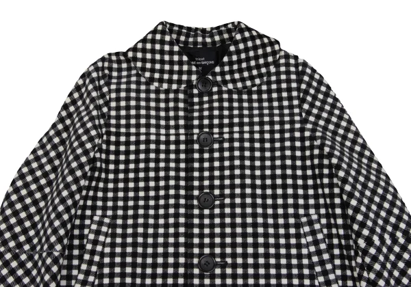 tricot COMME des GARCONS Velour Check Round Collar Jacket K-171979_003